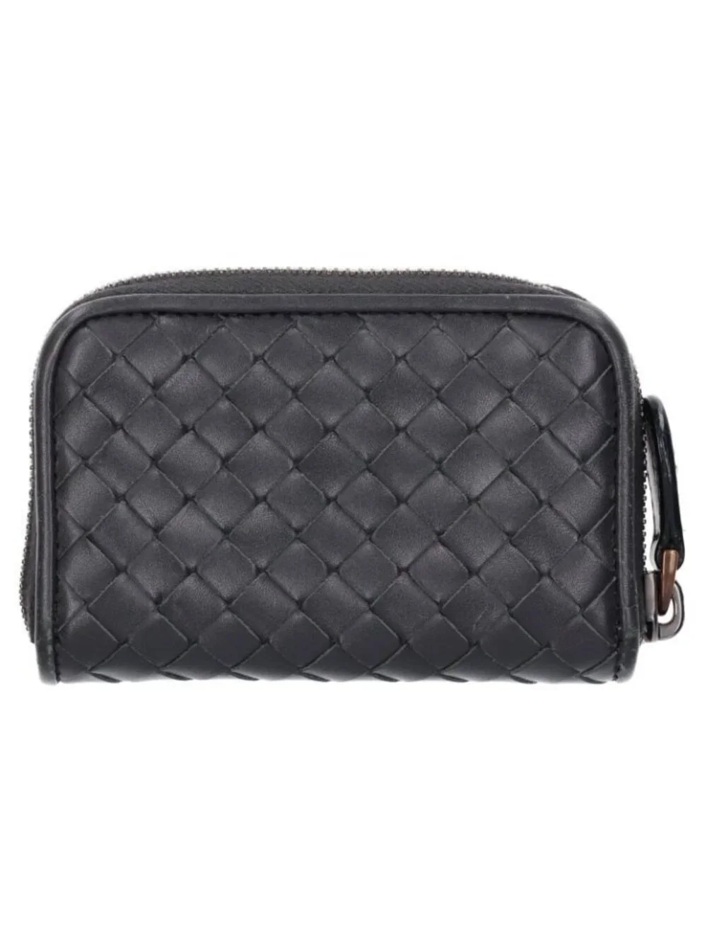 Bottega Veneta Intrecciato Round Zip Coin Purse